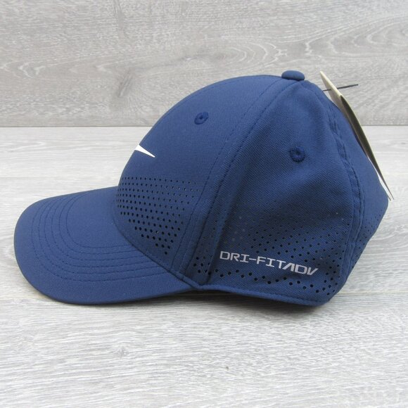Nike Dri-FIT ADV Club Structured Swoosh Blue Hat Cap Size M/L NEW - Picture 6 of 14